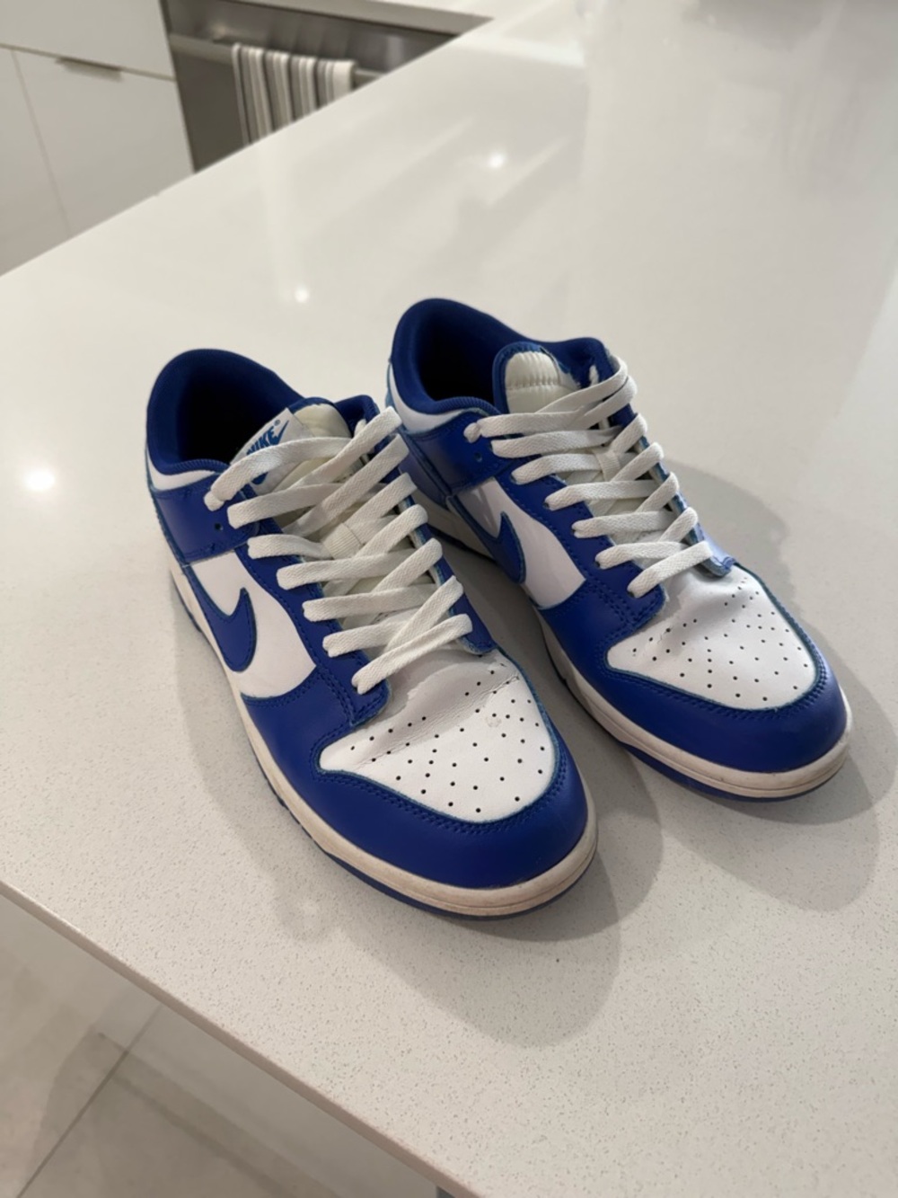 Nike Men’s Low-Top Sneakers — White/Blue